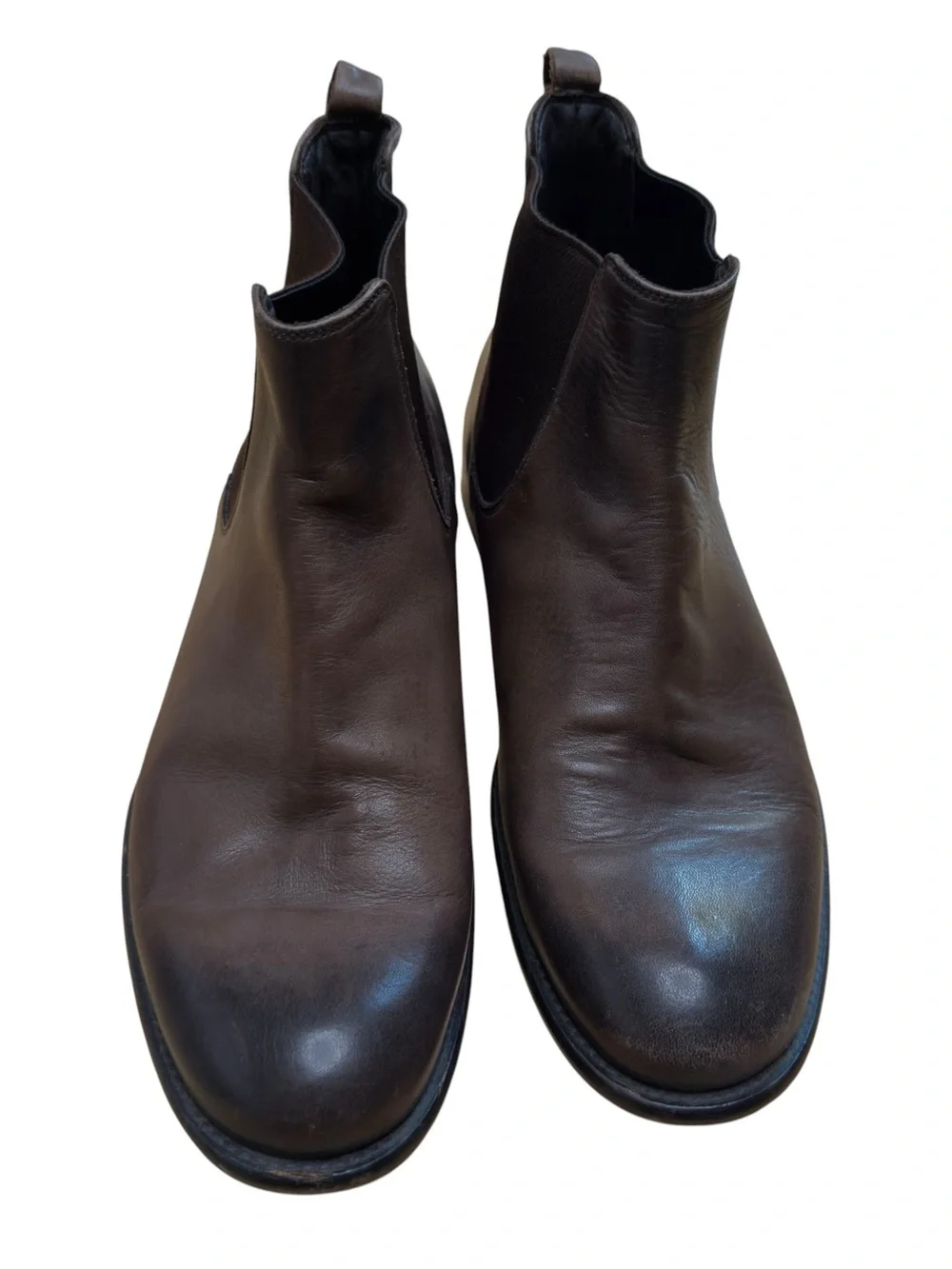 To Boot New York Brown Leather Chelsea Boots Men’s 8 Made in Italy Designer GUC